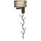 Marlowe Bronze Metal Swing Arm Wall Lamp with Cord Cover