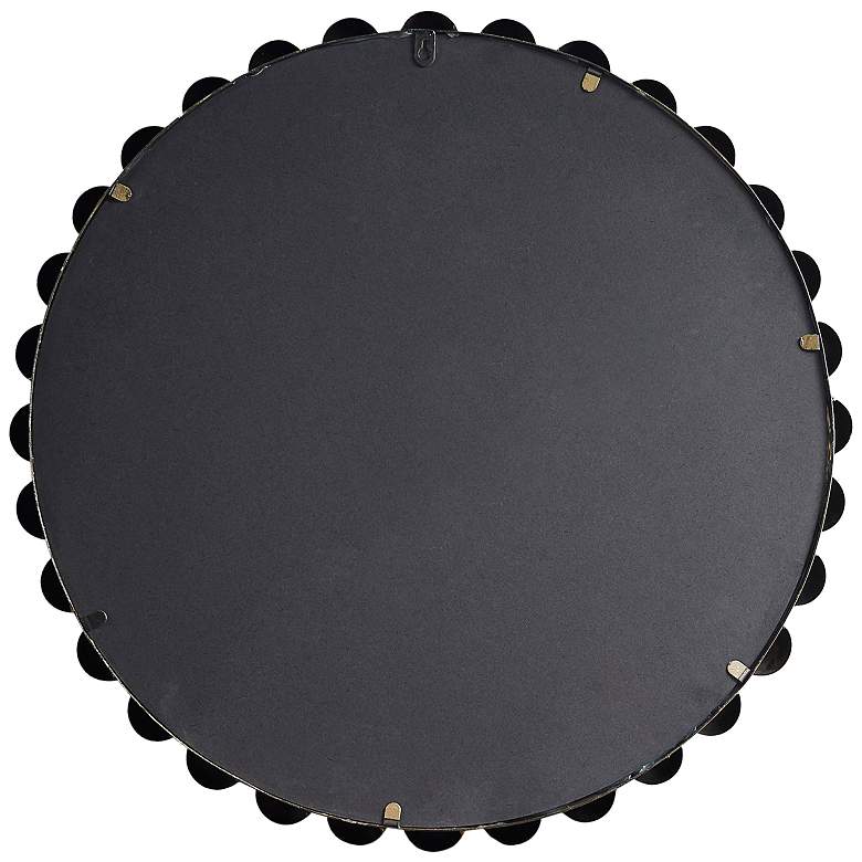 Image 6 Marlowe Gold Foiled 27" Round Wall Mirror more views