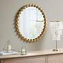 Marlowe Gold Foiled 27" Round Wall Mirror