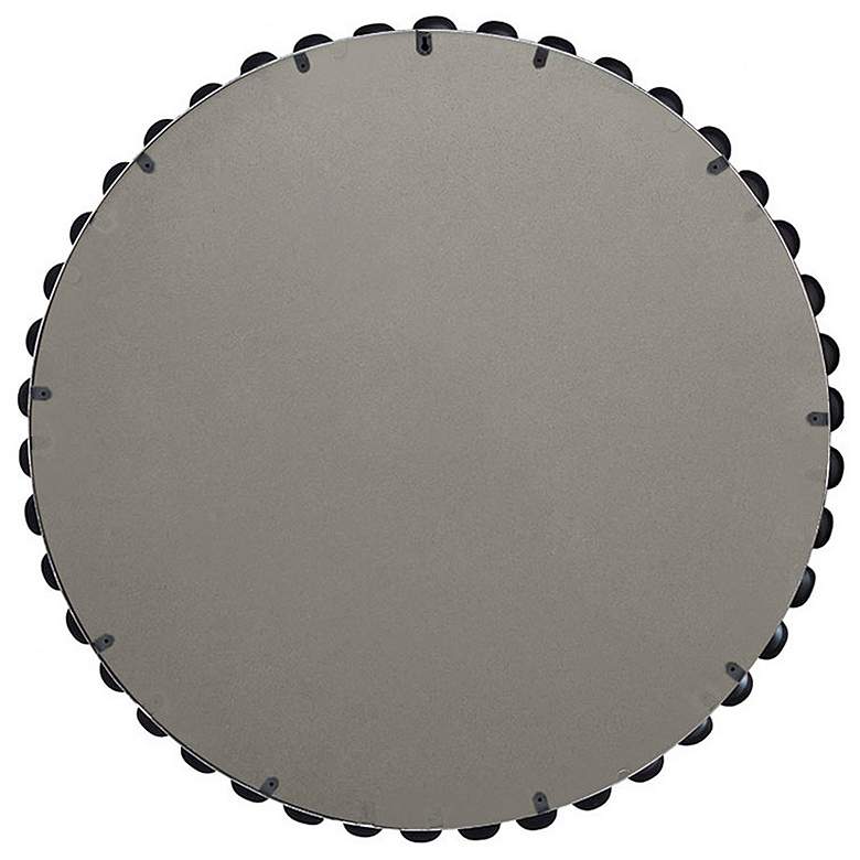 Image 4 Marlowe Matte Black 36" Round Wall Mirror more views