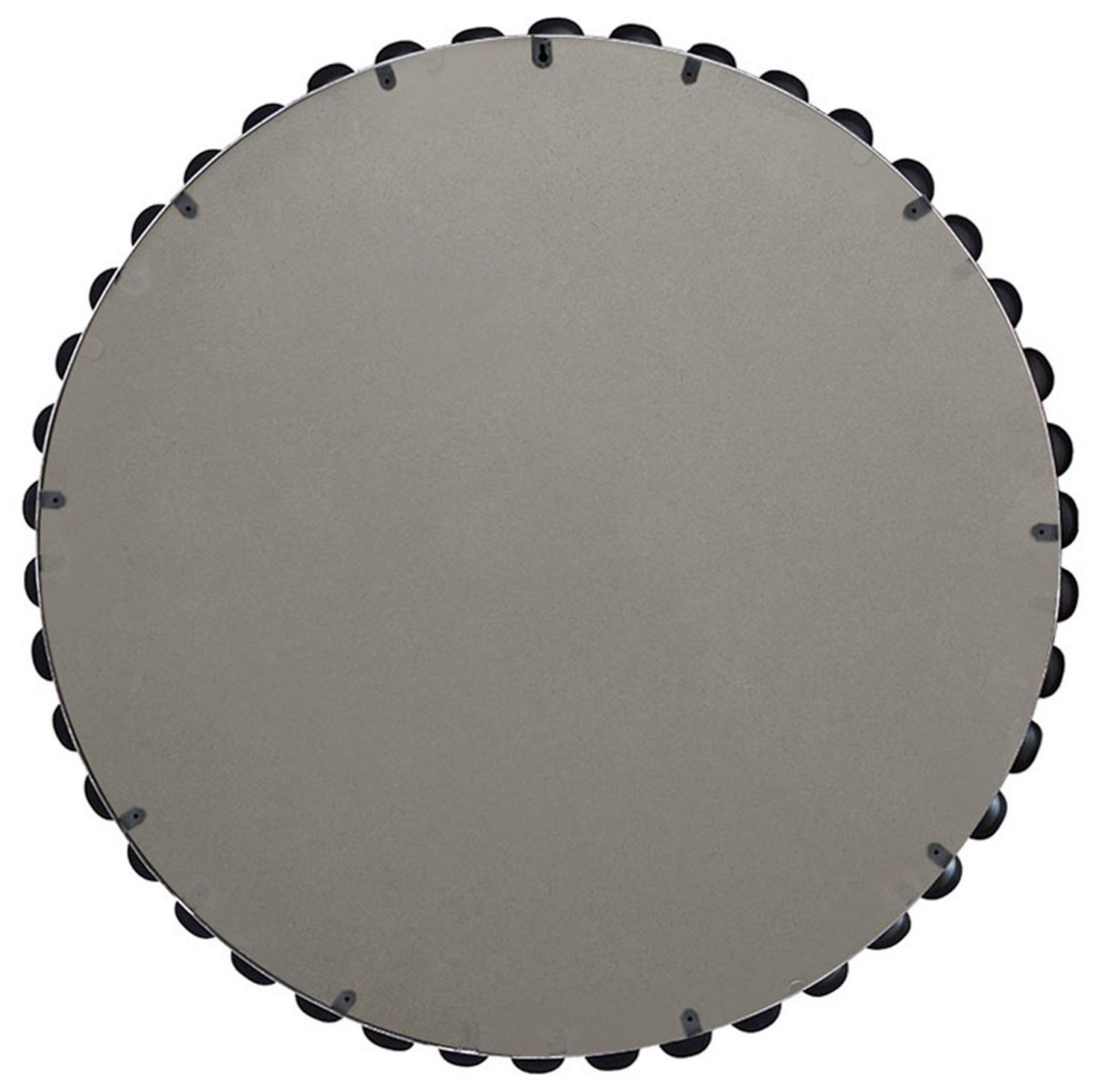 Image 6 Marlowe Matte Black 36" Round Wall Mirror more views