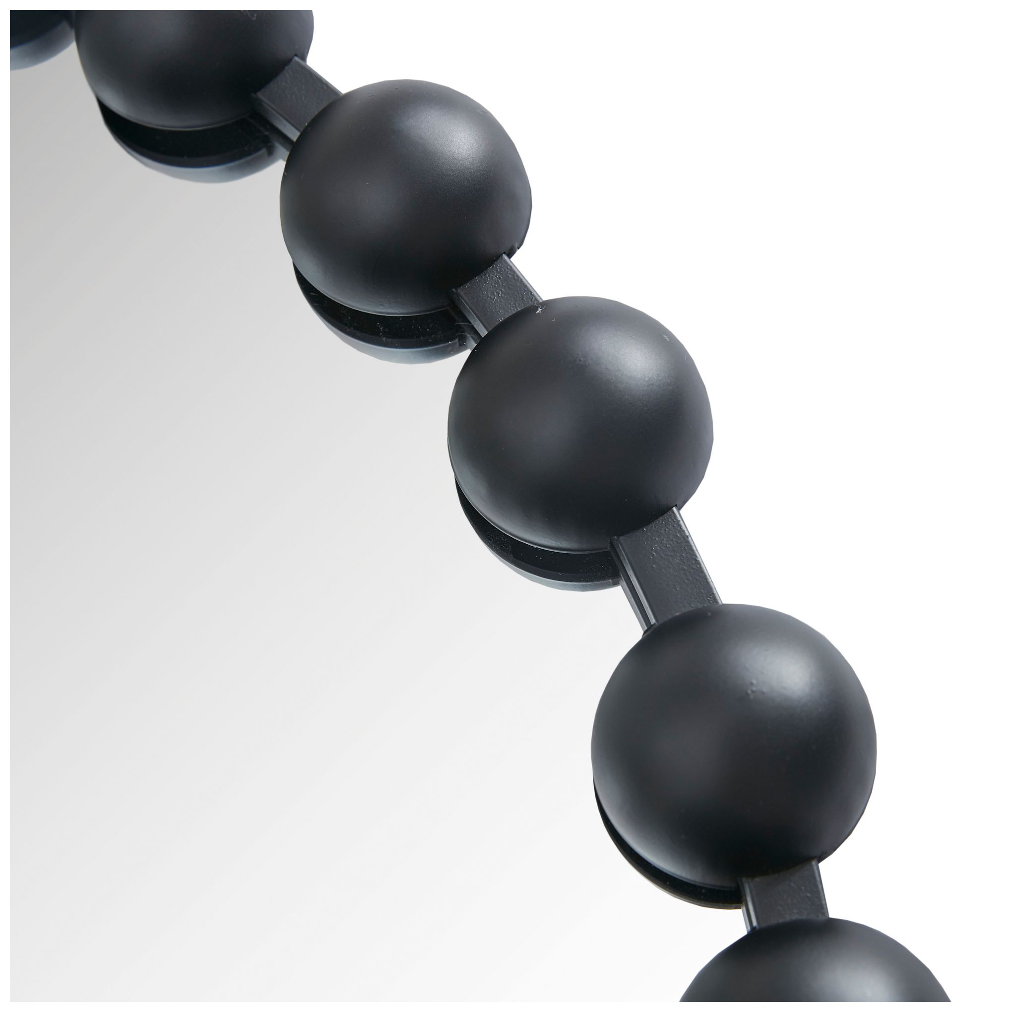 Image 7 Marlowe Matte Black 36" Round Wall Mirror more views