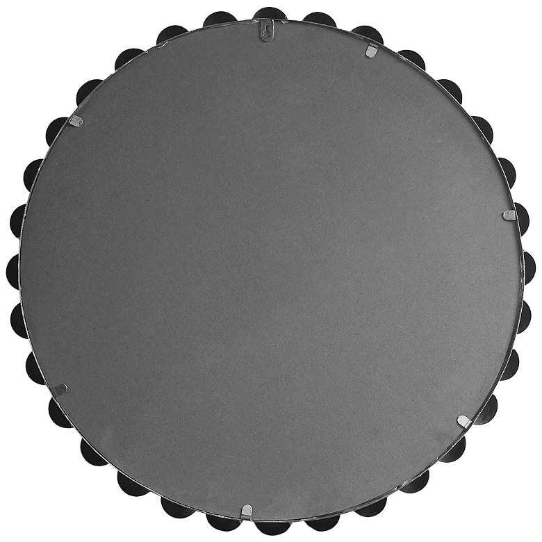 Image 6 Marlowe Silver Foiled 27" Round Wall Mirror more views
