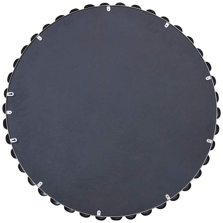 Image 5 Marlowe Silver Foiled 38 3/4" x 39" Wall Mirror more views