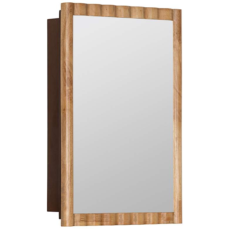 Image 5 Marlowe Tropical Hardwood 17" x 25" Medicine Cabinet more views