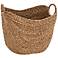 Marne Natural Meandering-Weave Textured Seagrass Basket
