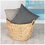 Marne Natural Meandering-Weave Textured Seagrass Basket