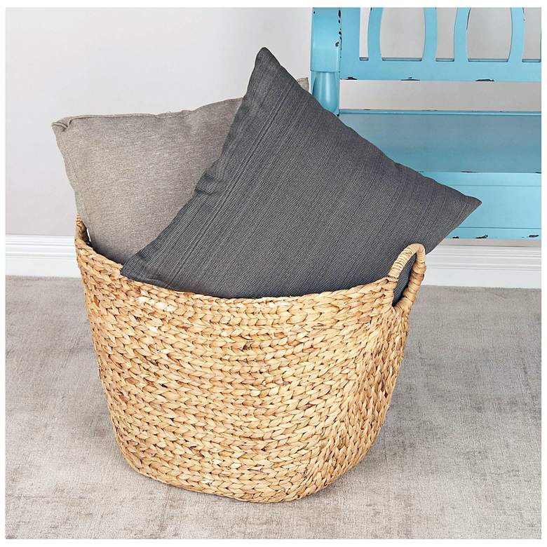 Marne Natural Meandering-Weave Textured Seagrass Basket more views
