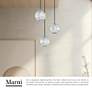 3_Marni 11 1/4" Wide Polished Nickel LED Multi-Light Pendant more views