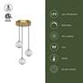 4_Marni 11 1/4" Wide Polished Nickel LED Multi-Light Pendant more views