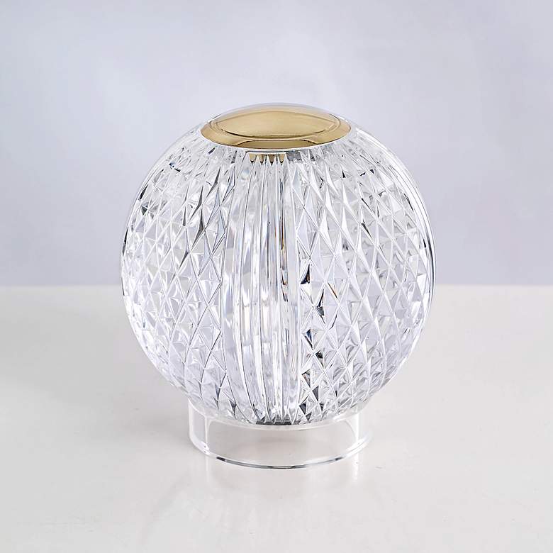 Image 5 Marni 4 1/4" High Natural Brass LED Accent Table Lamp more views