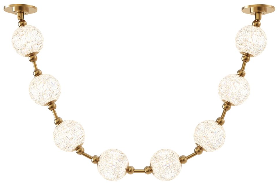 Marni 58 1/4" Wide Natural Brass LED Pendant Light