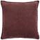 Maroon Purple Cotton 22" Square Throw Pillow