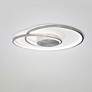 Marques 2.38"H x 21.63"W 1-Light Flush Mount in Brushed Nickel in scene