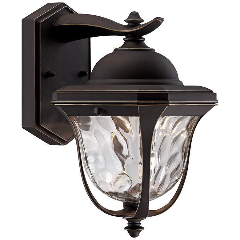 Image 1 Marquette 10 1/2 inch High LED Bronze Outdoor Wall Light