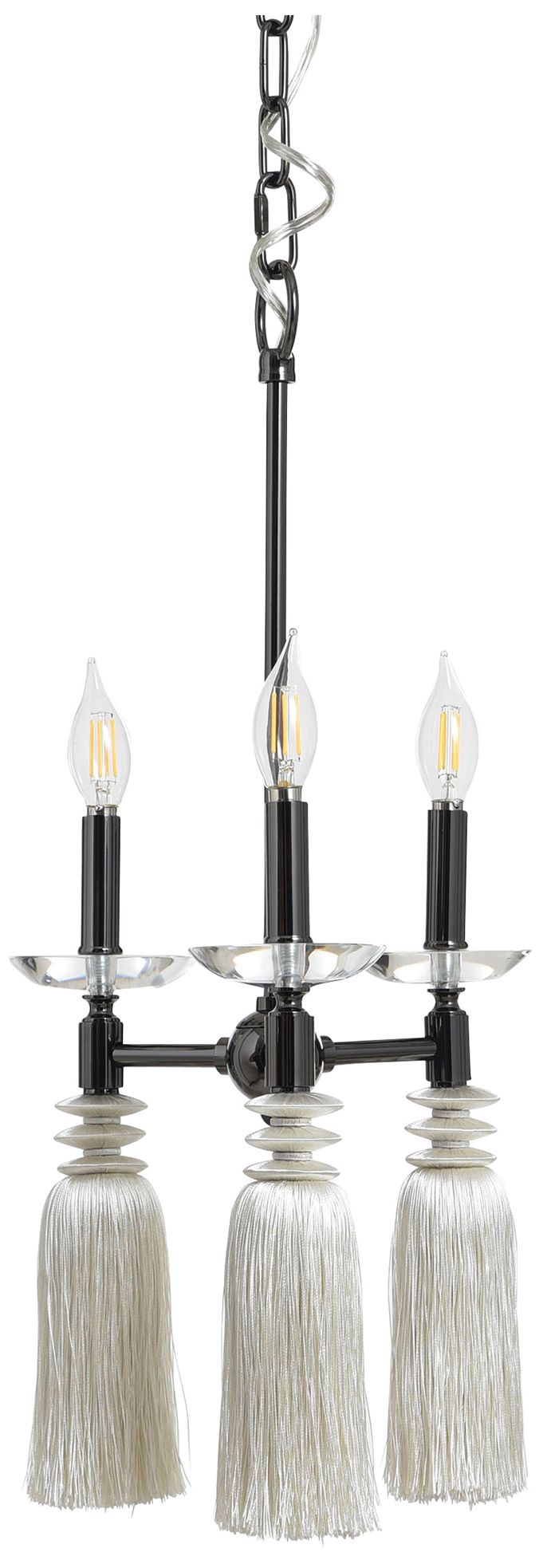 Marquette 11" Wide Black Nickel Chandelier