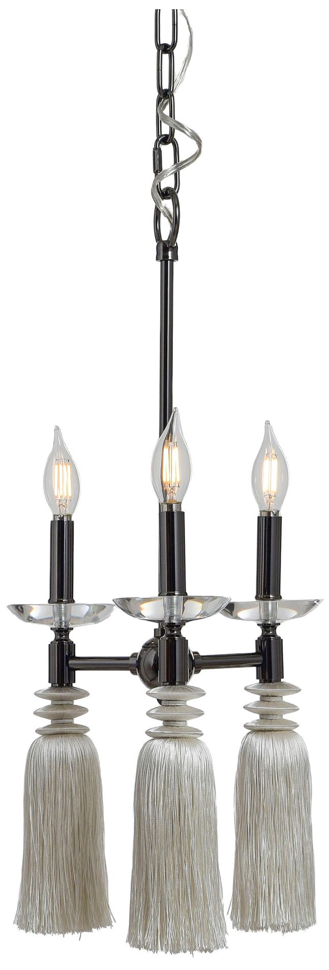 Image 2 Marquette 11" Wide Black Nickel Chandelier more views