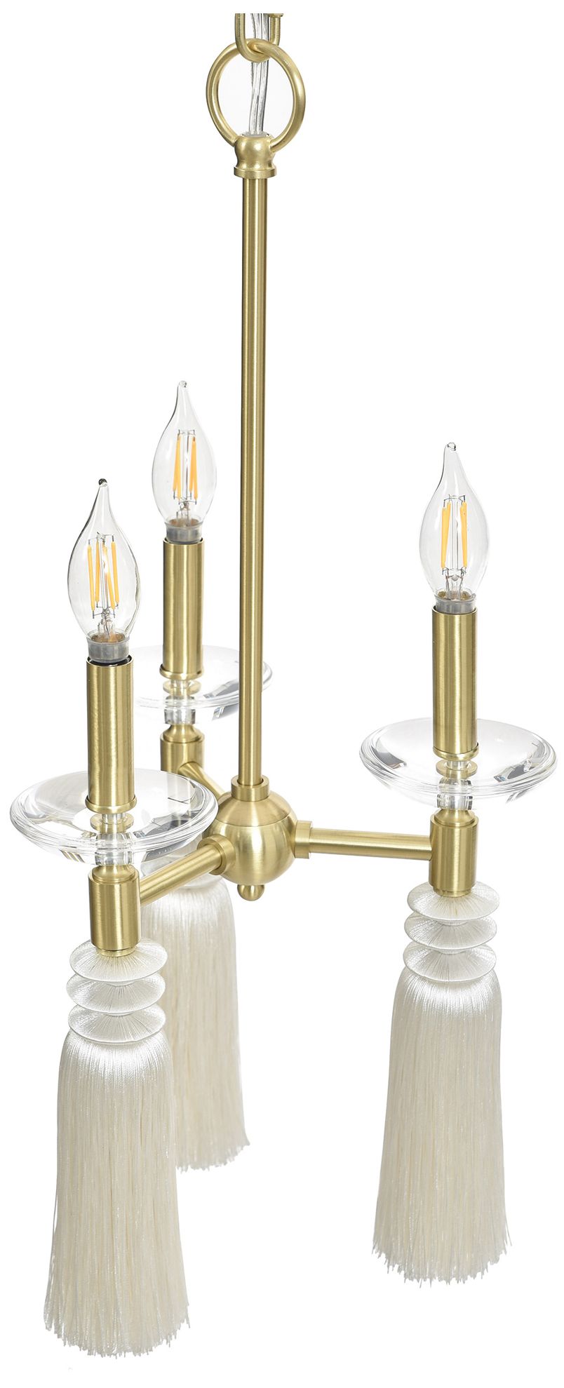 Image 3 Marquette 11" Wide Polished Gold Chandelier more views