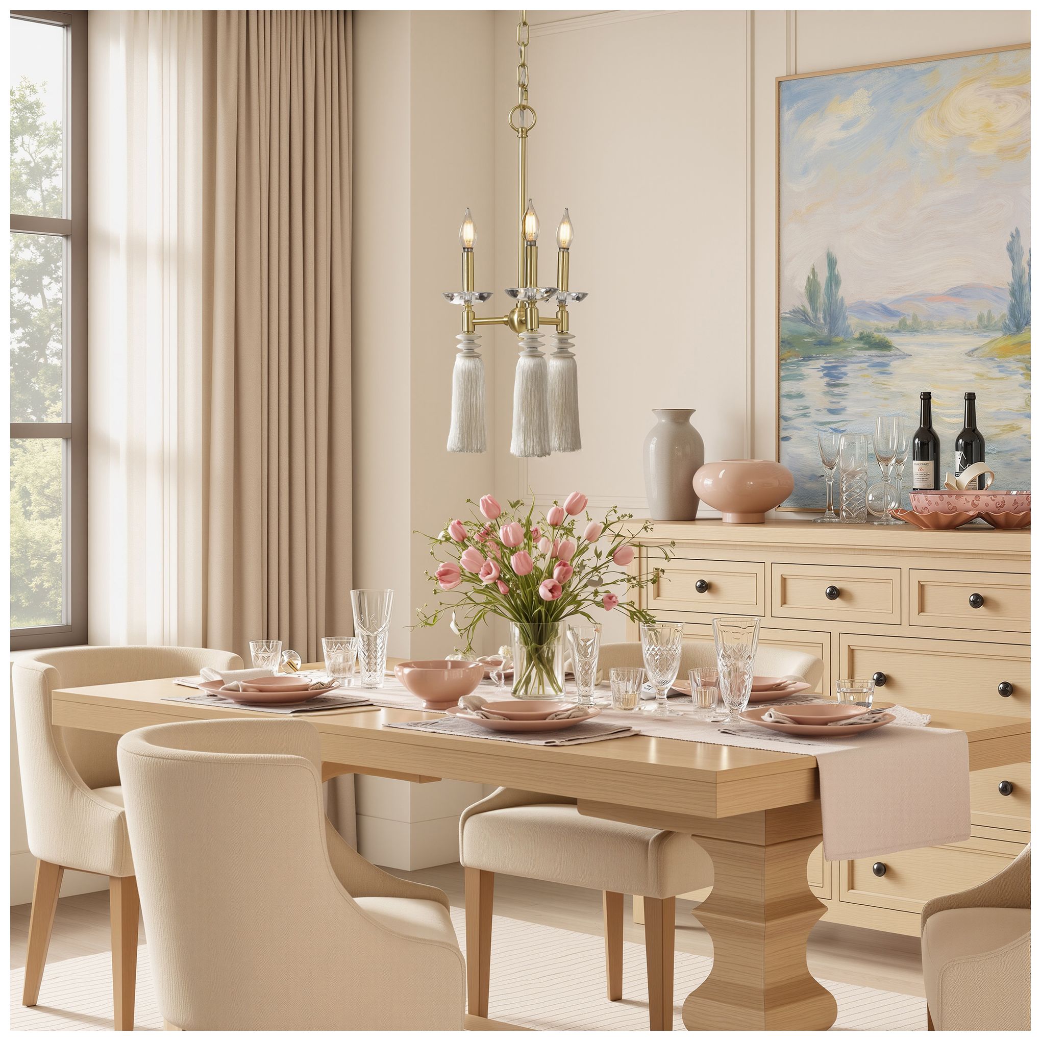 Image 6 Marquette 11" Wide Polished Gold Chandelier more views