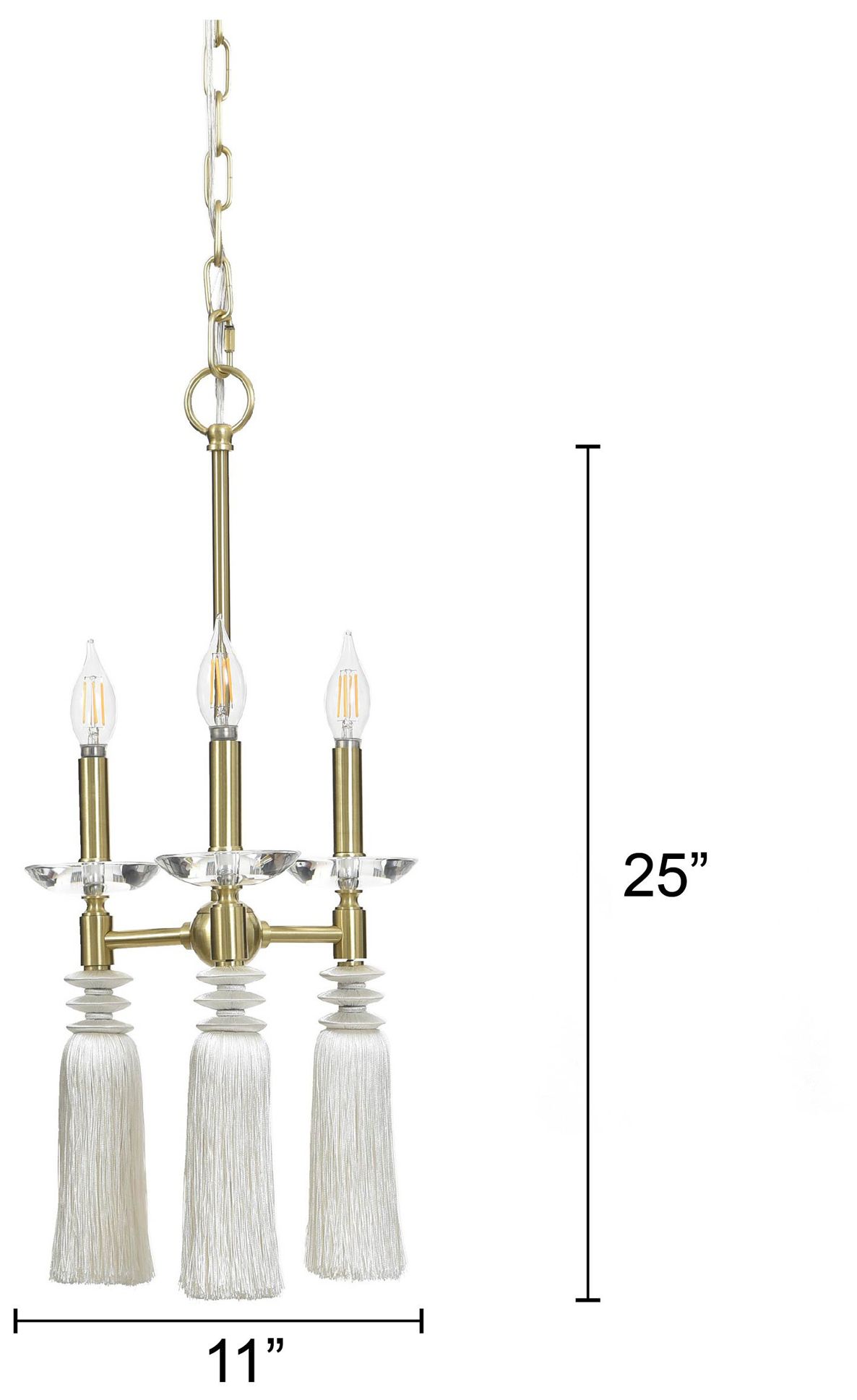 Image 7 Marquette 11" Wide Polished Gold Chandelier more views