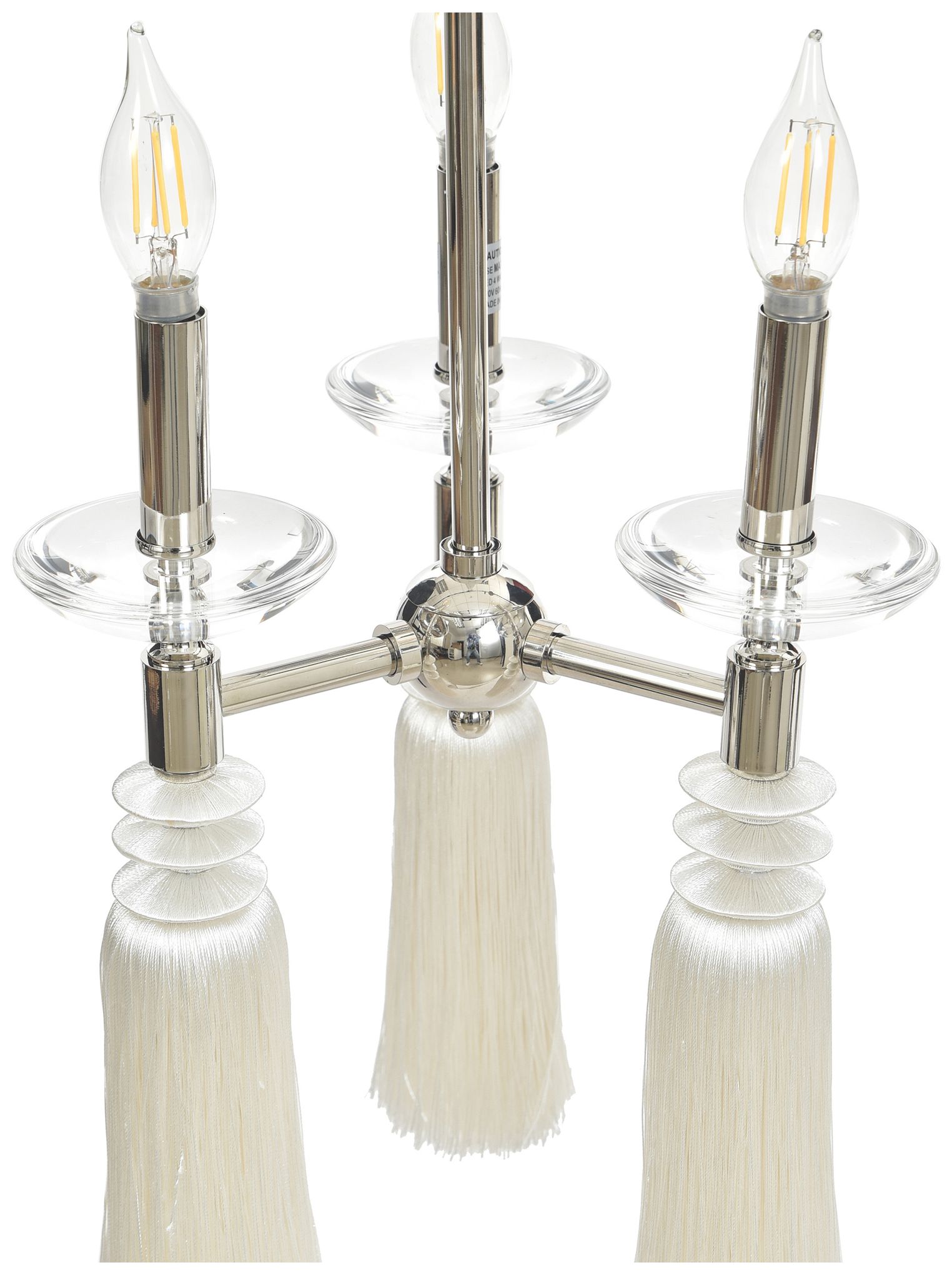 Image 4 Marquette 11" Wide Polished Nickle Chandelier more views