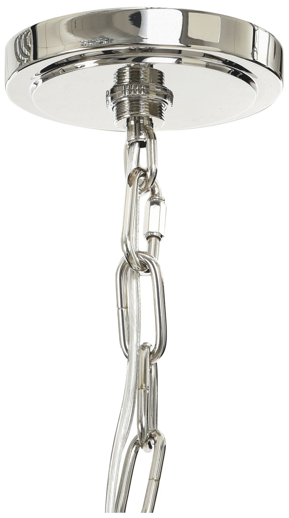 Image 5 Marquette 11" Wide Polished Nickle Chandelier more views