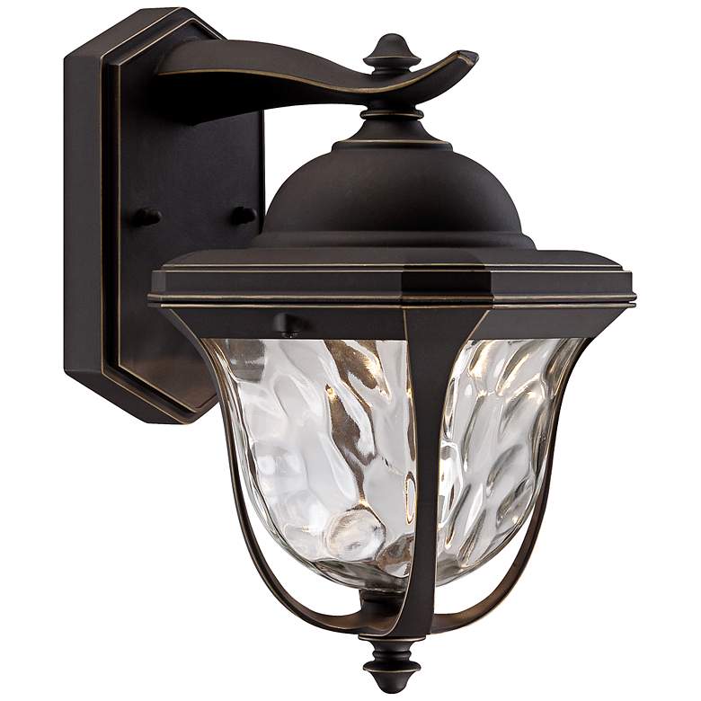 Image 1 Marquette 13 1/2 inch High LED Bronze Outdoor Wall Light