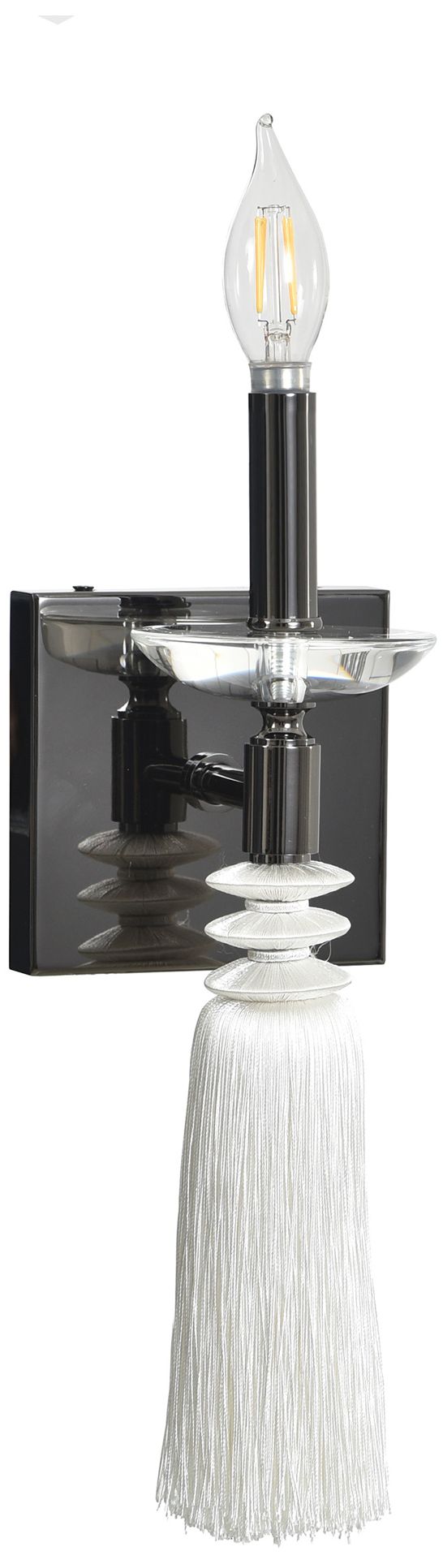 Image 3 Marquette 14.5" High Black Nickel Sconce more views