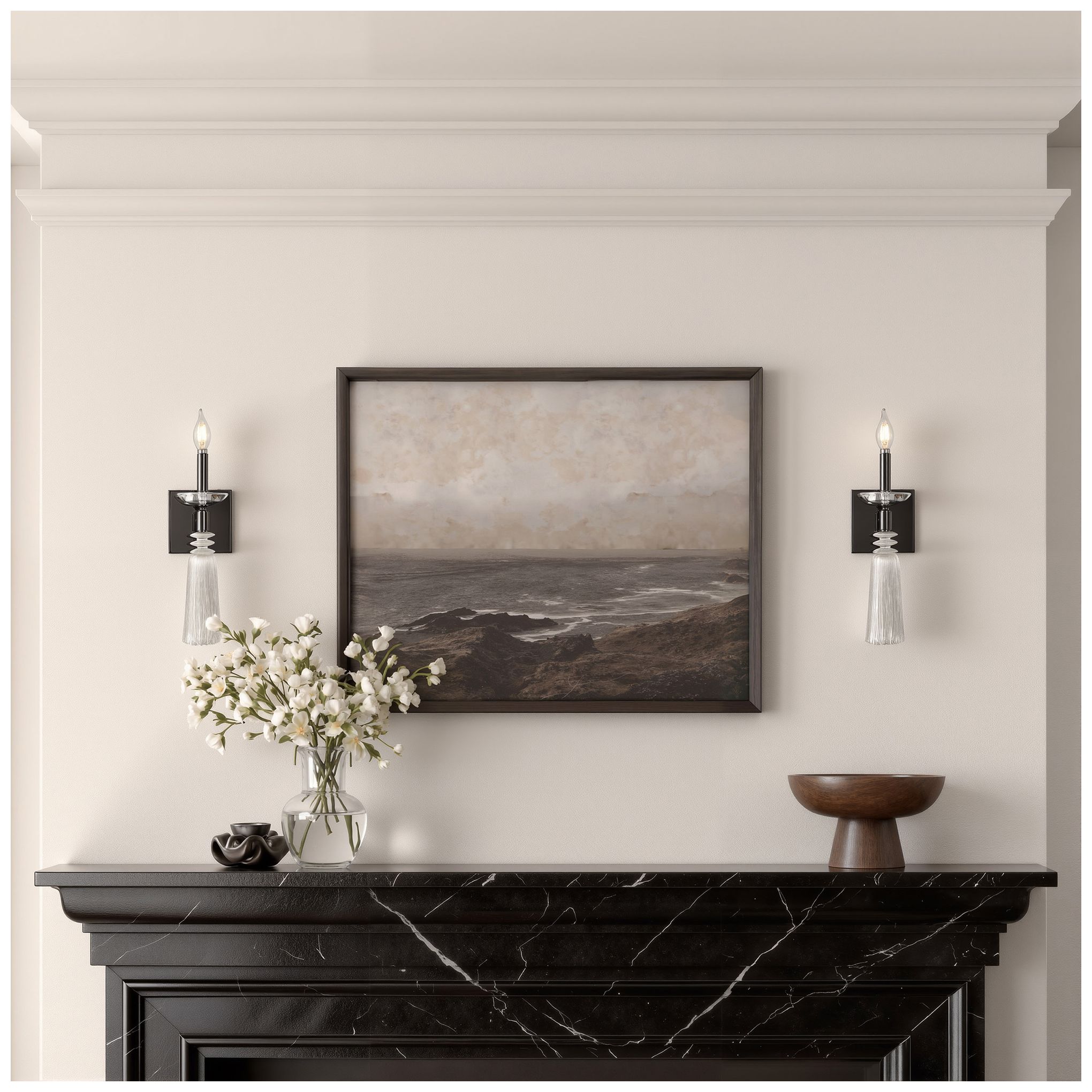 Image 6 Marquette 14.5" High Black Nickel Sconce more views