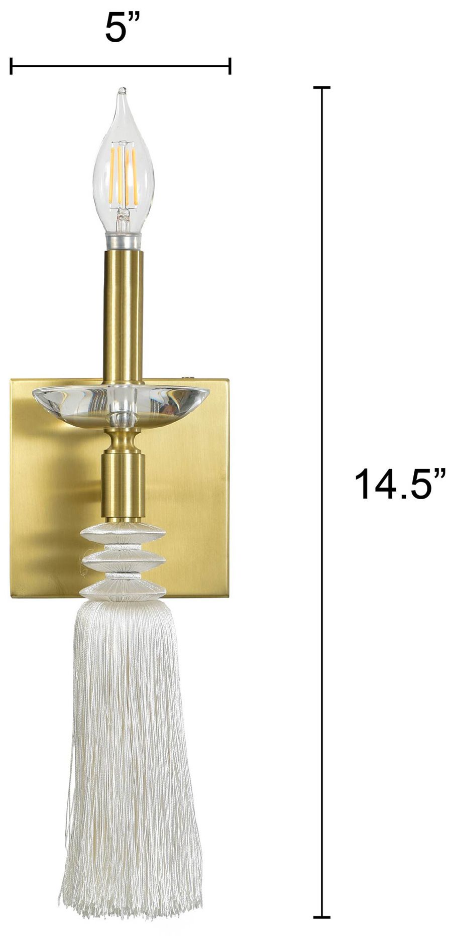 Image 7 Marquette 14.5" High Polished Gold Sconce more views