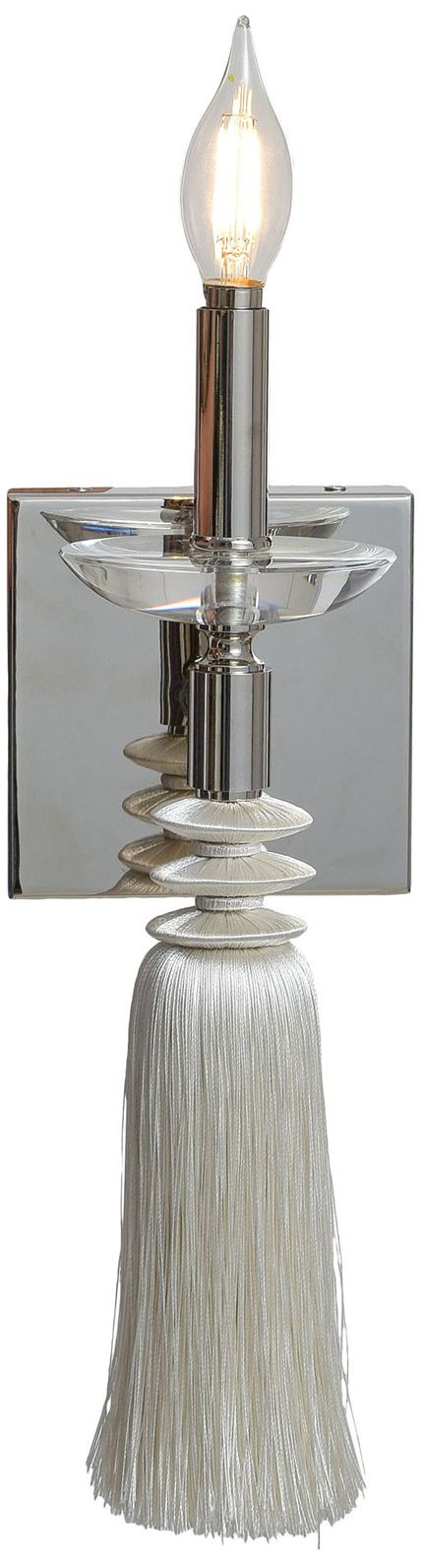 Image 2 Marquette 14.5" High Polished Nickel Sconce more views