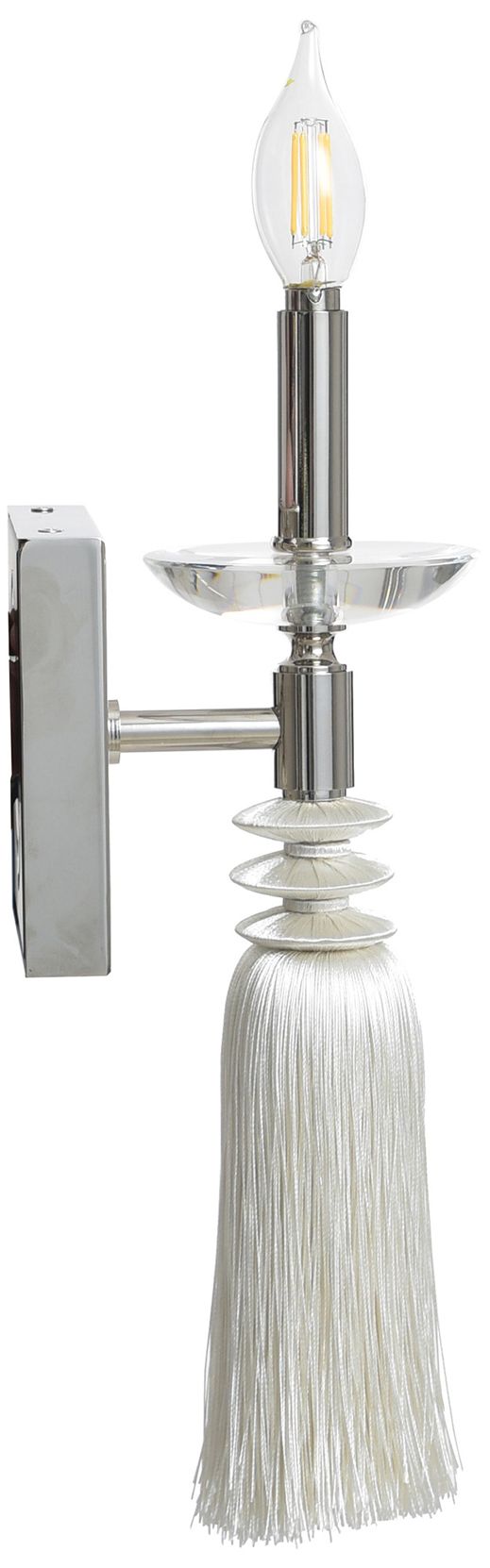 Image 4 Marquette 14.5" High Polished Nickel Sconce more views