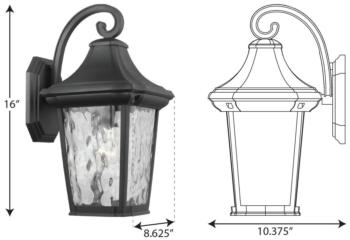 Image 4 Marquette Collection One-Light Medium Wall Lantern with DURASHIELD more views