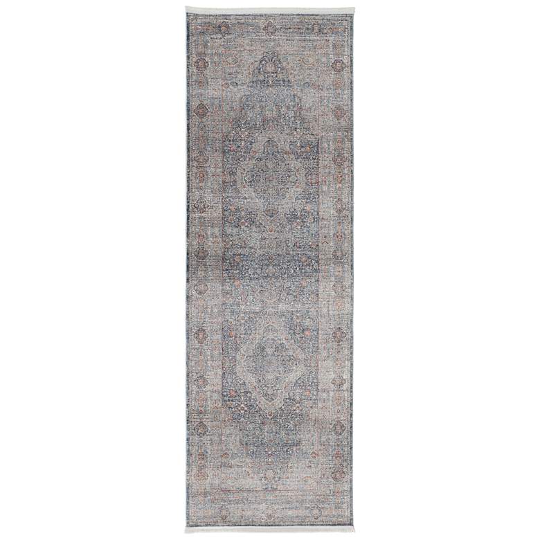 Image 1 Marquette Transitional Medallion Soft Indoor Gray Area Rug 3778F
