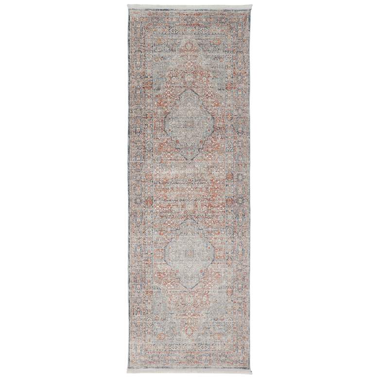 Image 1 Marquette Transitional Medallion Soft Indoor Gray Area Rug 3778F