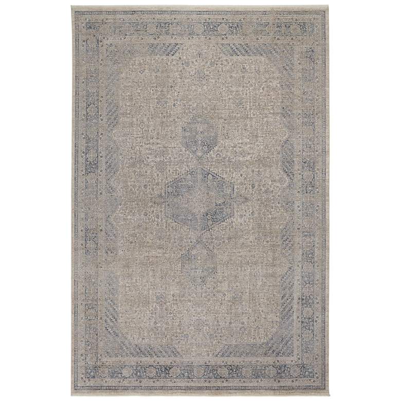 Image 1 Marquette Transitional Medallion Soft Indoor Taupe Area Rug 3775F