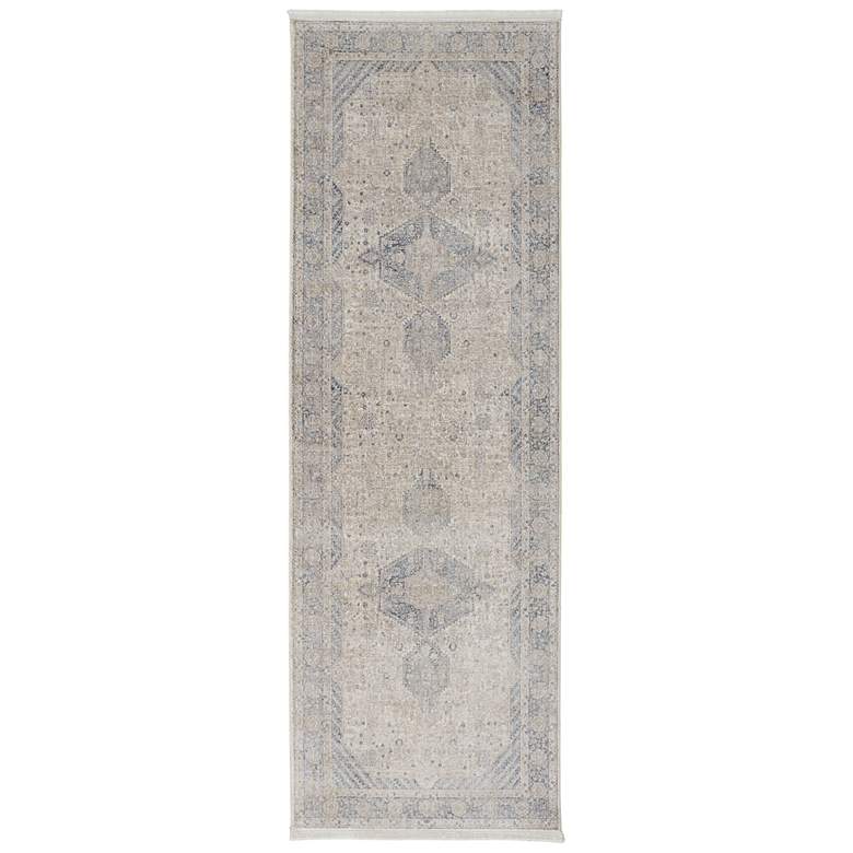 Image 1 Marquette Transitional Medallion Soft Indoor Taupe Area Rug 3775F