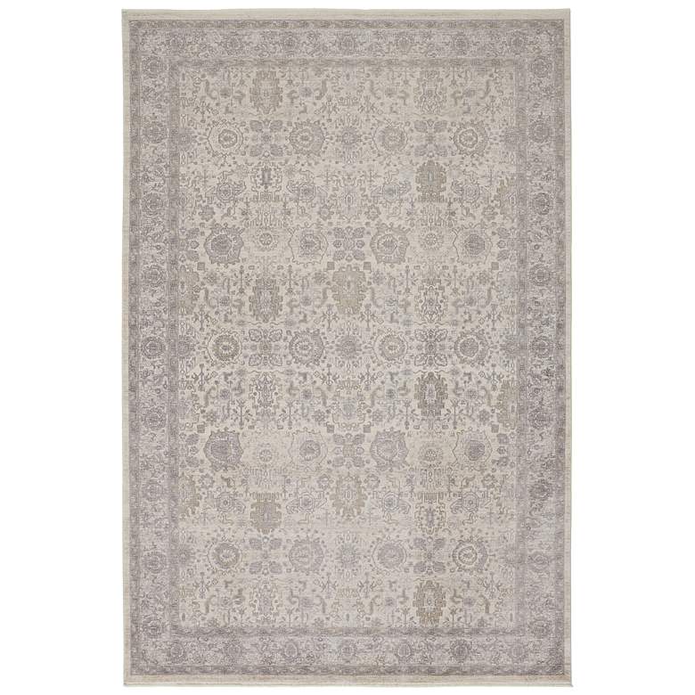 Image 1 Marquette Transitional Oriental Soft Indoor Gray Area Rug 3776F