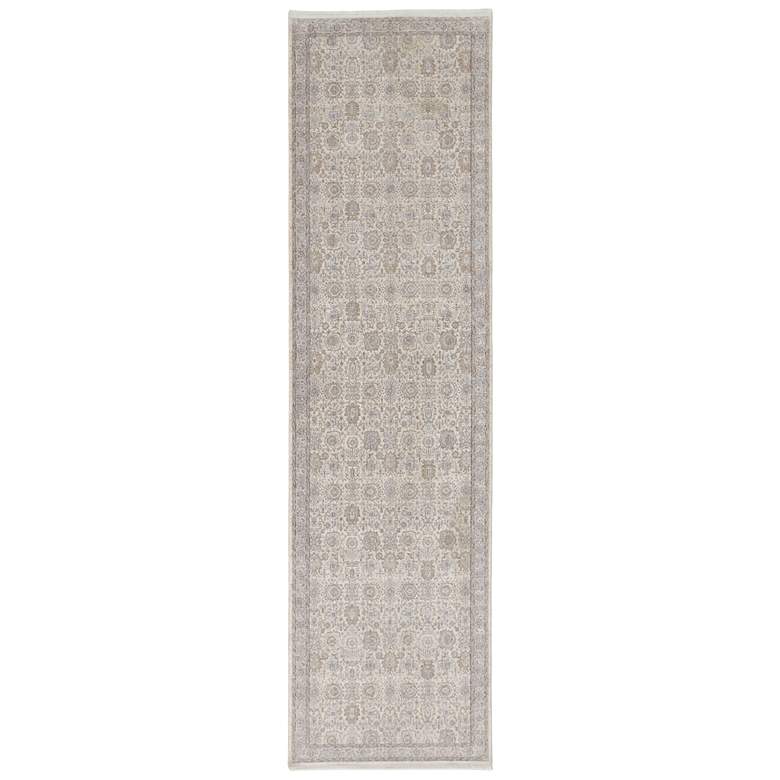 Image 1 Marquette Transitional Oriental Soft Indoor Gray Area Rug 3776F