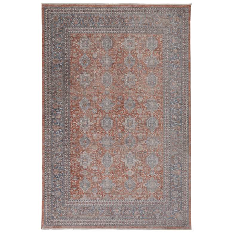 Image 1 Marquette Transitional Oriental Soft Indoor Red Area Rug 3761F