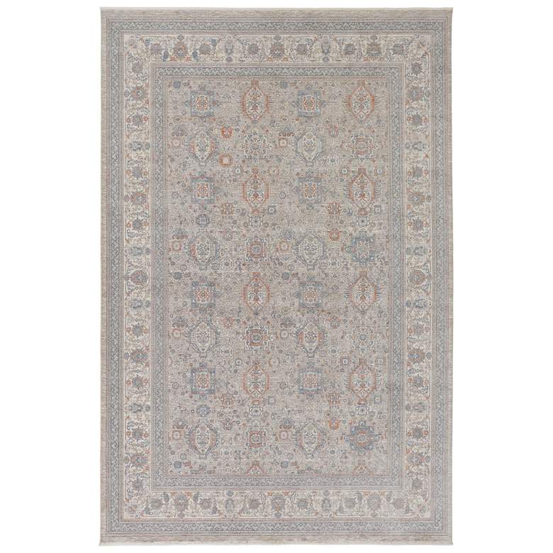 Image 1 Marquette Transitional Oriental Soft Indoor Taupe Area Rug 3761F