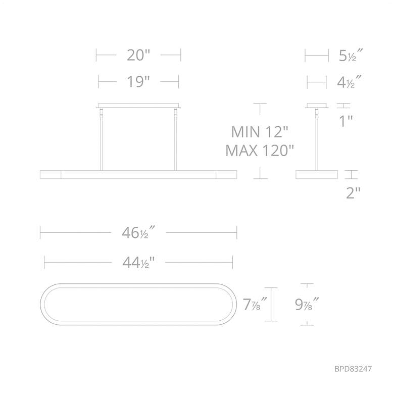 Image 3 Marquis 1 Light LED Linear Pendant more views