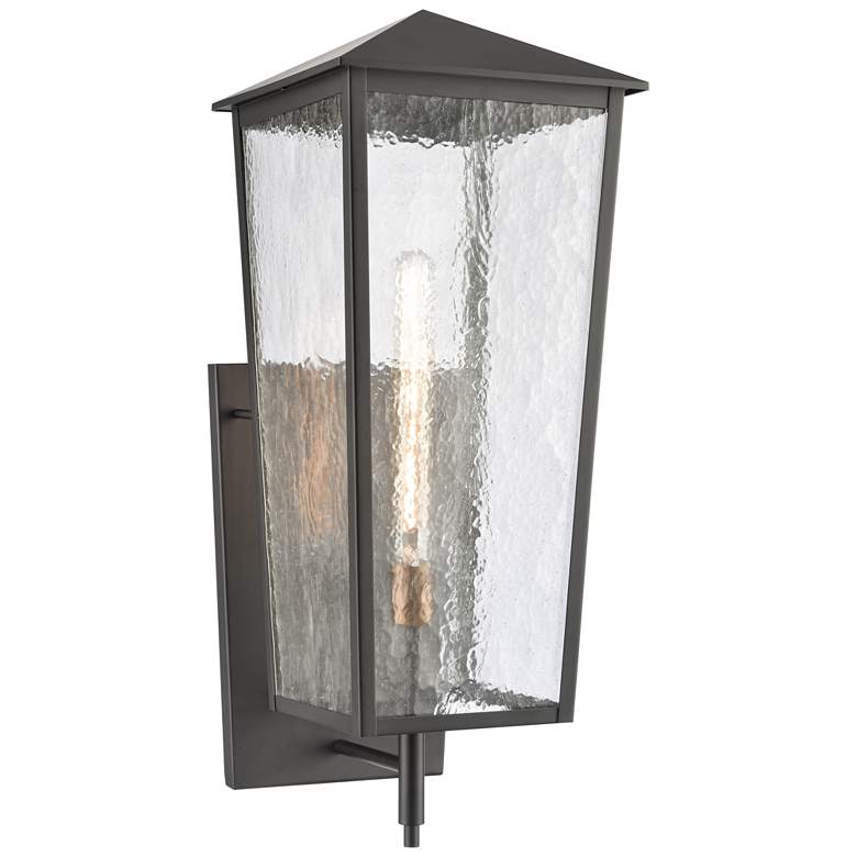 Image 1 Marquis 28 inch High 1-Light Outdoor Sconce - Matte Black