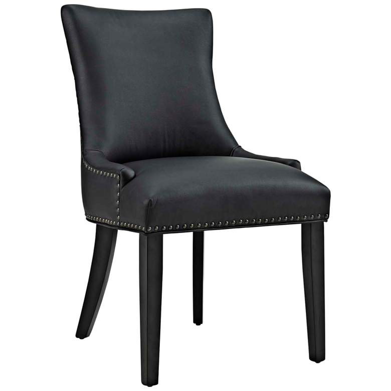 Image 2 Marquis Black Faux Leather Dining Chair