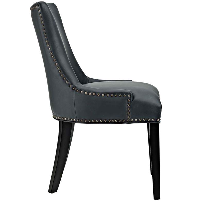Marquis Black Faux Leather Dining Chair more views