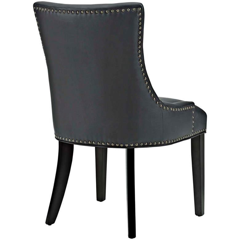 Image 4 Marquis Black Faux Leather Dining Chair more views