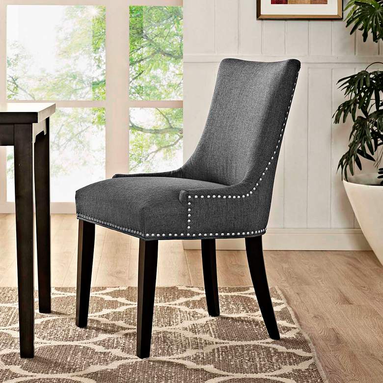 Image 1 Marquis Gray Fabric Dining Chair