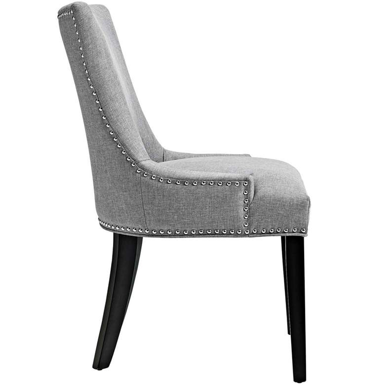 Image 3 Marquis Light Gray Fabric Dining Chair more views