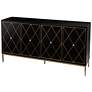 Thumbnail4 of Marradi 61 1/4" Wide Black Wood 4-Door Sideboard Cabinet more views