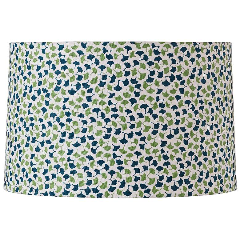 Image 1 Marrakech Blue and Green Drum Lamp Shade 15x16x10 (Spider)